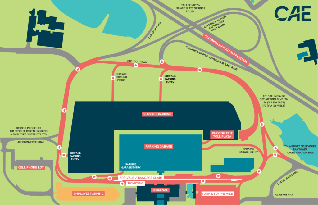 Airport Driving/Parking Map